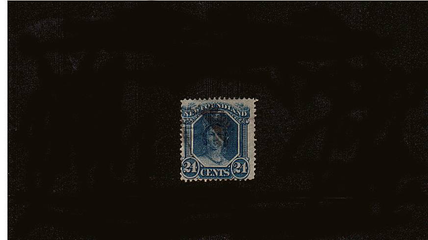 24c Blue - Thin Yellowish Paper<br/>
A good fine used stamp in a rich colour.
<br/><b>QQQ</b>