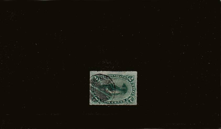 2c Bluish Green - Rouletted<br/>
A fine used bright and fresh single. SG Cat 50

<br/><b>QQQ</b>