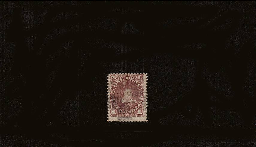 1c Red-Brown<br/>
 A fine used single with a small thin. SG Cat 20 

<br/><b>QQQ</b>