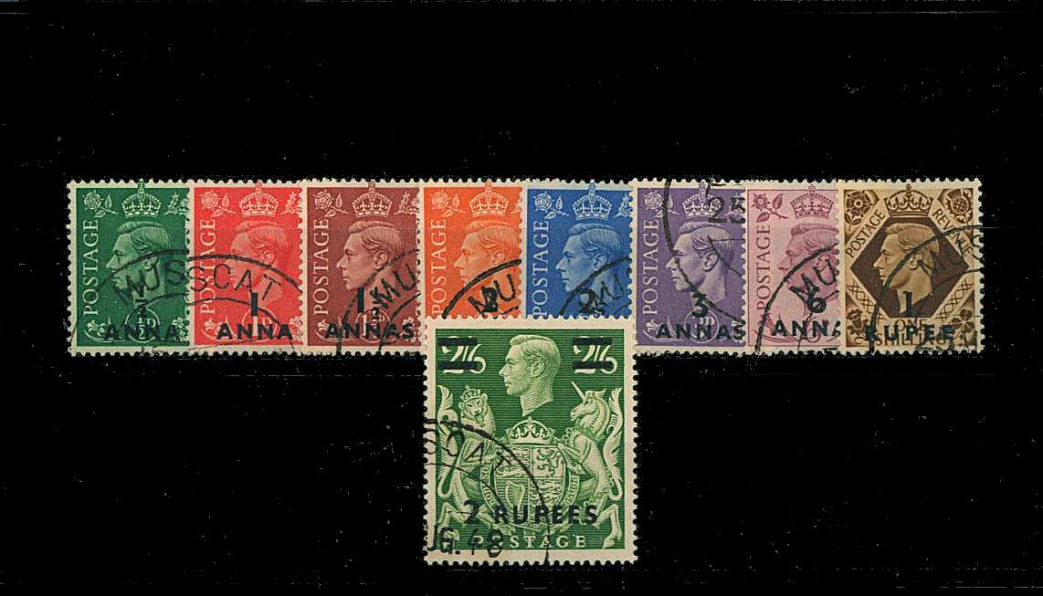 A superb fine used set of nine all with correct cancels! 
<br/><b>QQL</b>