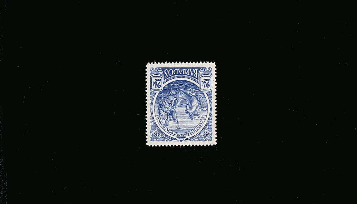 2d Deep Ultramarine<br/>
A superb bright and fresh unmounted mint single clearly showing <br/><b>WATERMARK INVERTED AND REVERSED</b><br/> Rare so fine!
<br/><b>QQM</b>