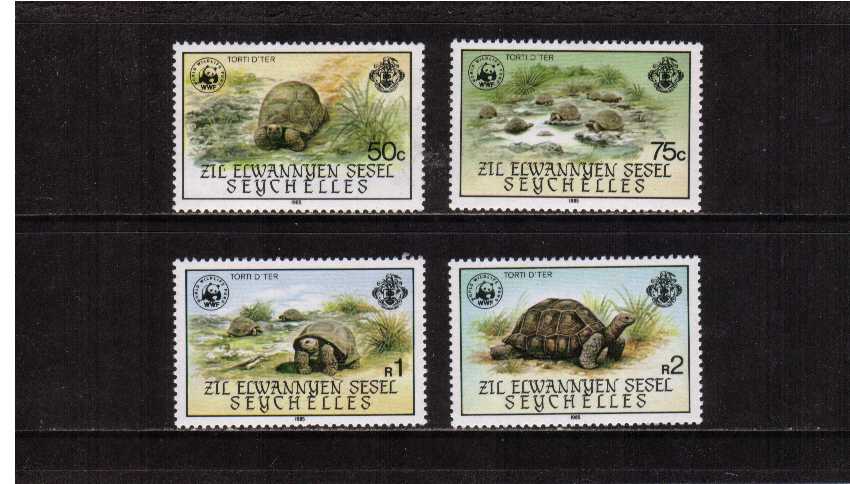Giant Tortoises - 1st Series set of four superb unmoted mint