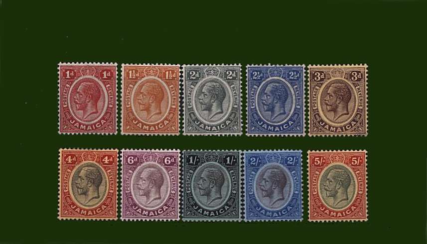 The Multiple Crown CA set of ten <br/>lightly mounted mint with many being unmounted mint.<br/>SG Cat 100
<br><b>BBG</b>