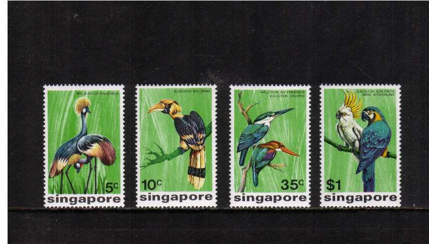 Birds set of four