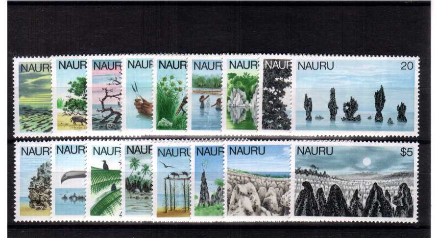 superb unmounted mint set of seventeen