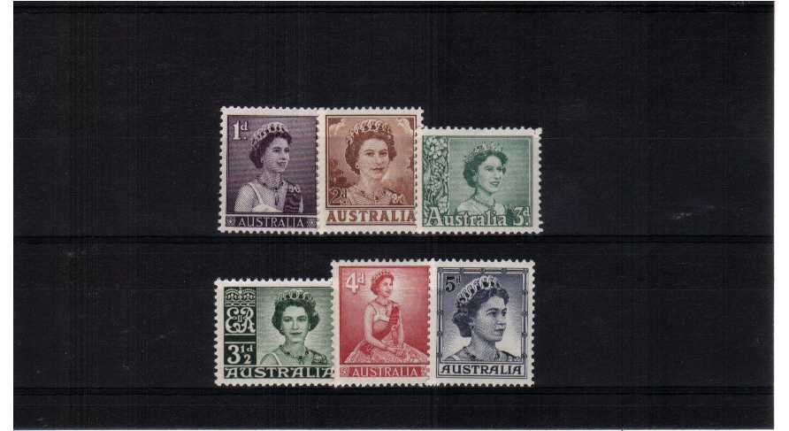 superb unmounted mint set of 6