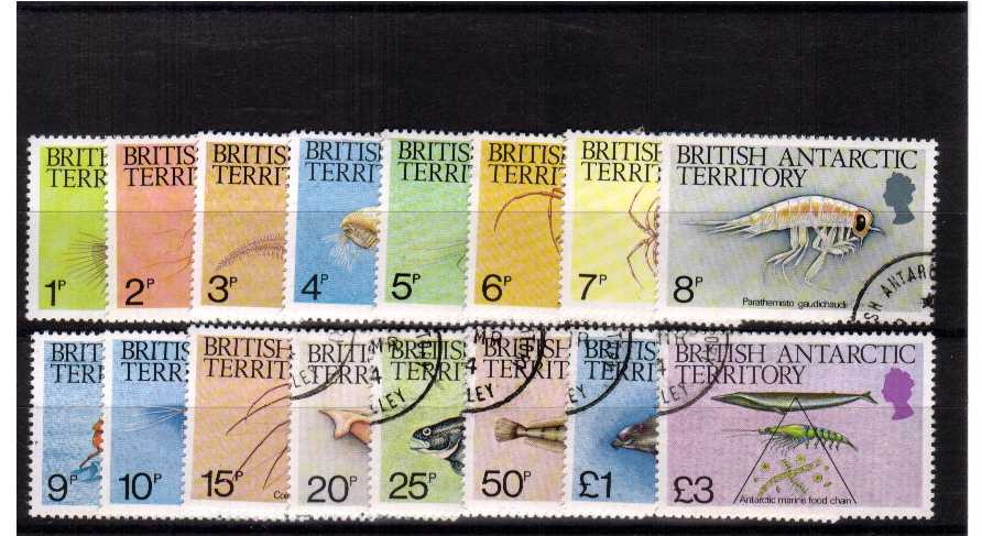 Marine Life - superb fine used set of sixteen<br/><b>QQIG</b>