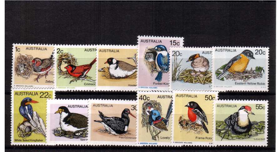 Birds - A superb unmounted mint set of twelve.