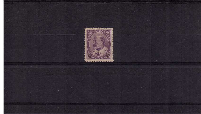 A superb unmounted mint 50c Deep Violet with superb colour and centering. A gem!  ns0307