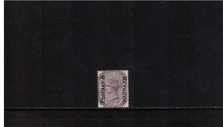 2R50C Brown-Purple with POSTAGE & REVENUE overprint in superb very lightly mounted mint condition. A very fresh stamp. ns0307