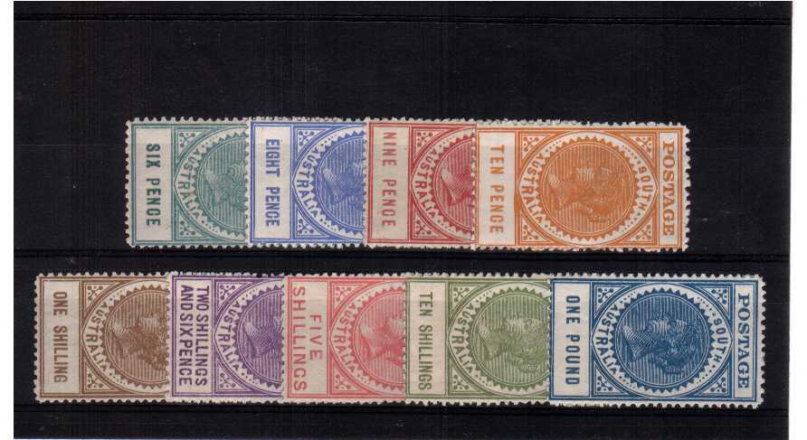 SOUTH AUSTRALIA STATE - fine mounted mint set of 9