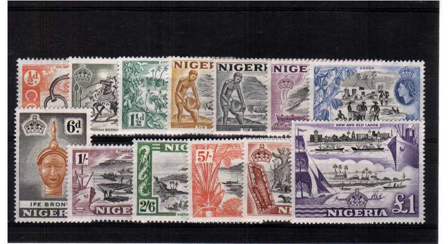 A fine lightly mounted mint set of thirteen.