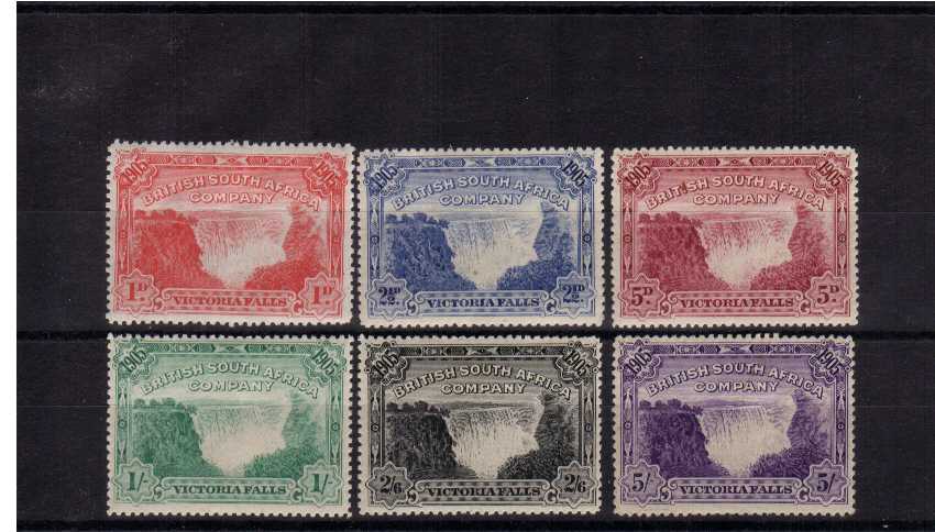 The Victoria Falls set of six lightly mounted mint. A very fresh set in above average condition!