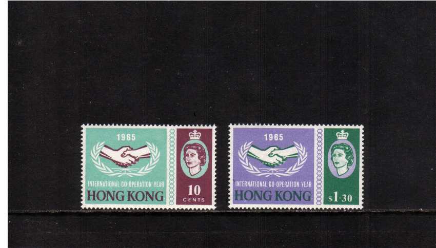 Internation Co-operation Year set of two superb unmounted mint