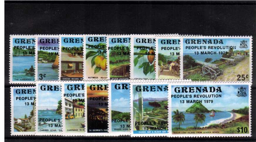 PEOPLE'S REVOLUTION set of fifteen superb unmounted mint.