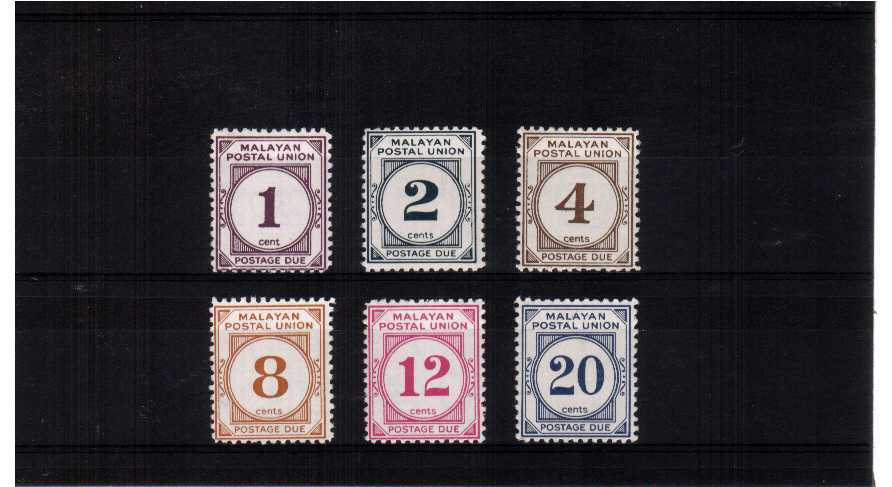 Perforation 12 set - Superb unmounted mint set of six.