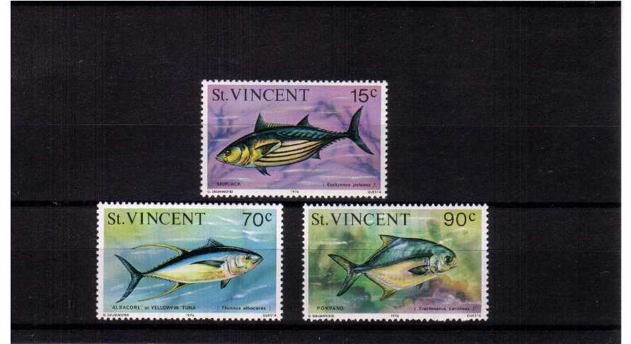 the 1976 printings unmounted  mint set of 3