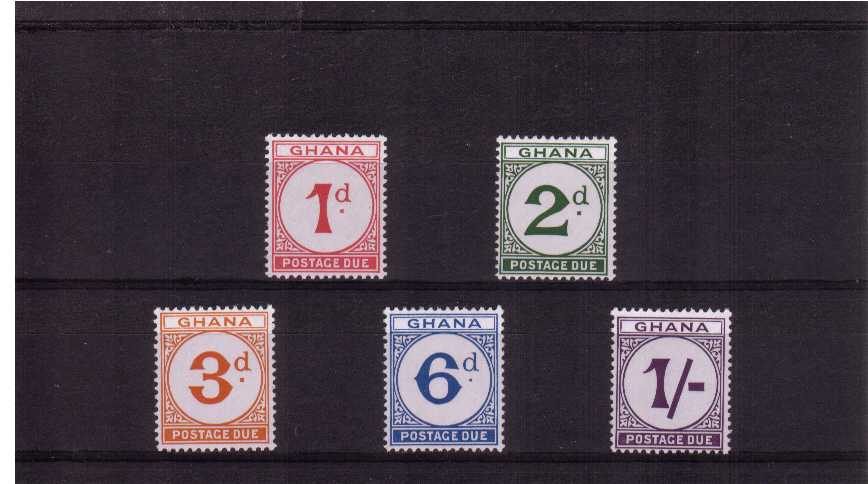 Postage Due set of five superb unmounted mint.<br><b>XLX</b>