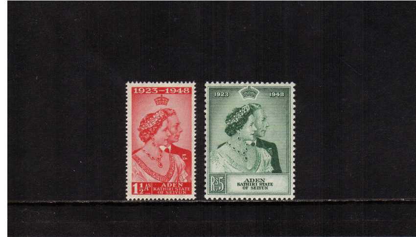 The 1948 Royal Silver Wedding set of two superb unmounted mint.<br/><b>SEARCH CODE: 1948RSW</b><br/><b>QPA</b>