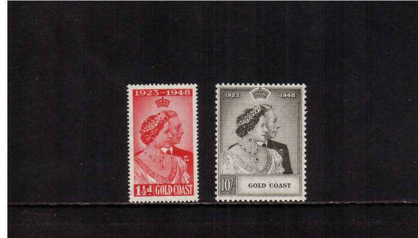 The 1948 Royal Silver Wedding set of two superb unmounted mint.<br/><b>SEARCH CODE: 1948RSW</b><br/><b>QQF
</b>
