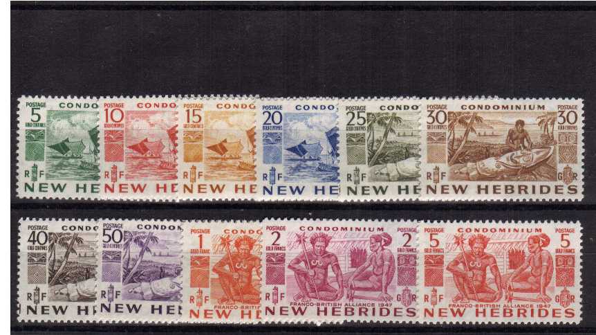 Sailing Canoe - A superb unmounted mint set of eleven.<br/><b>QQV</b>
