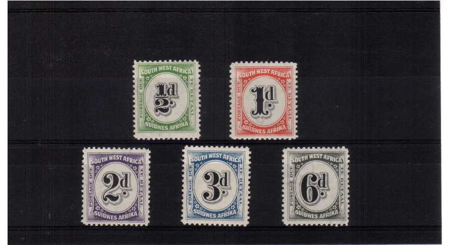 fine mounted mint set of 5