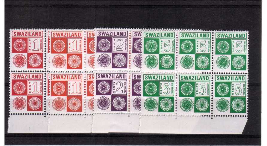 superb unmounted mint set of 4 in marginal blocks of 6