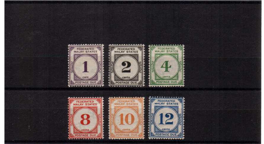 A fine mounted mint set of six