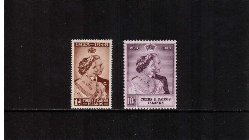 Silver Wedding set of two superb unmounted mint.<br/><b>SEARCH CODE: 1948RSW</b><br/><b>QRQ</b>