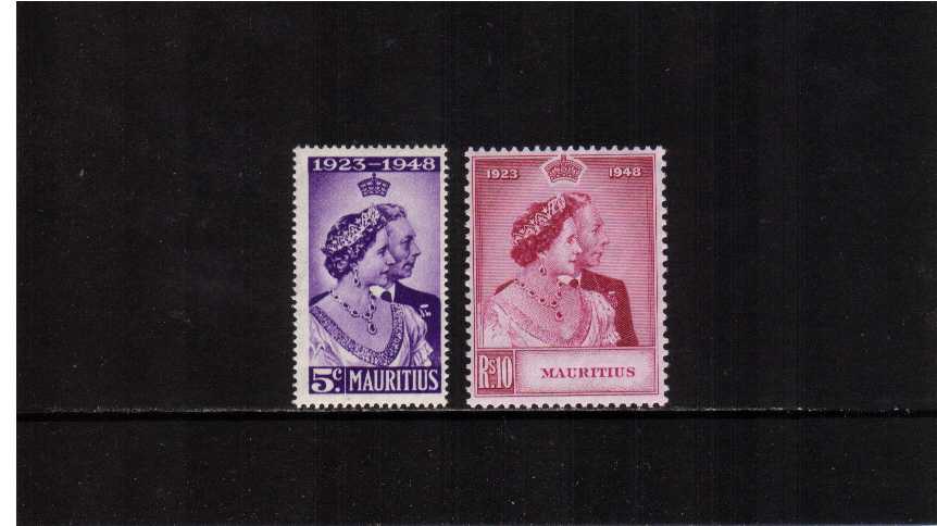 The 1948 Royal Silver Wedding set of two superb unmounted mint.<br/><b>SEARCH CODE: 1948RSW</b><br><b>QPA</b>