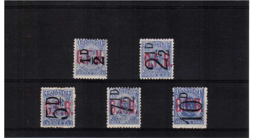 fine mounted mint set of 5