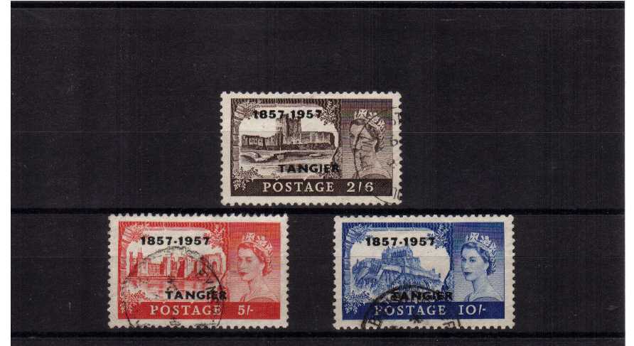 The ''Castles'' set of three superb fine used.