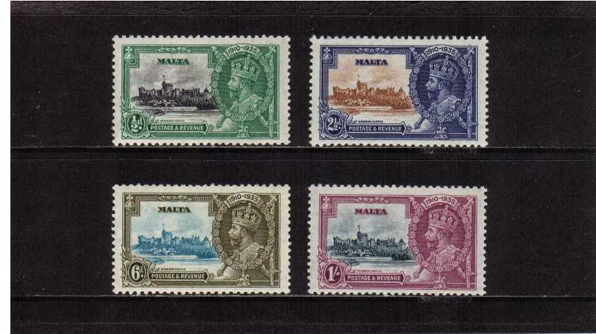 Silver Jubilee set of four superb unmounted mint.<br/><b>SEARCH CODE: 1935JUBILEE</b><br/><b>ZEZ</b>