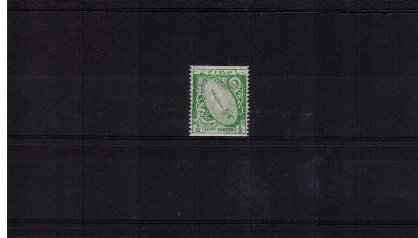 d Bright Green - Coil single - Imperforate x Perforation 14 superb very lightly mounted mint.