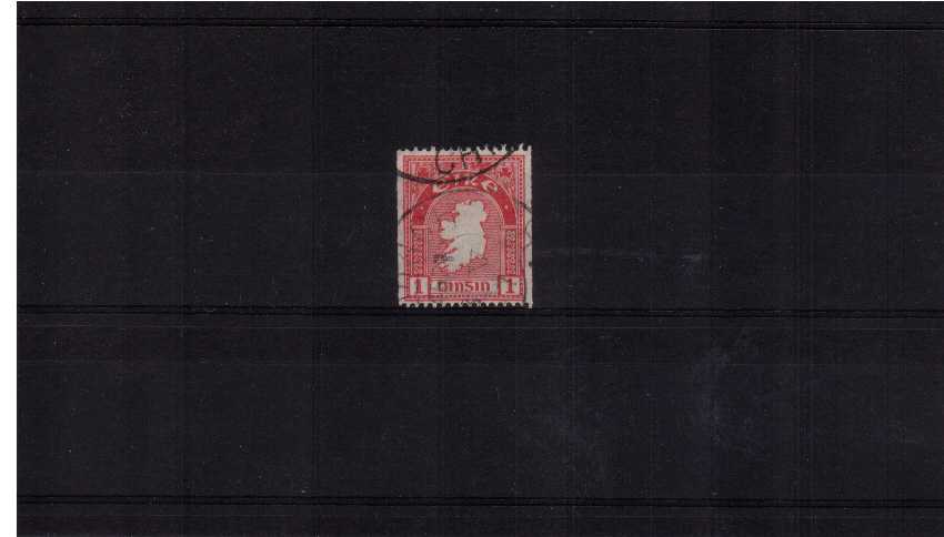 1d Carmine - From coils - Perforation 15 x Imperforate superb fine used.