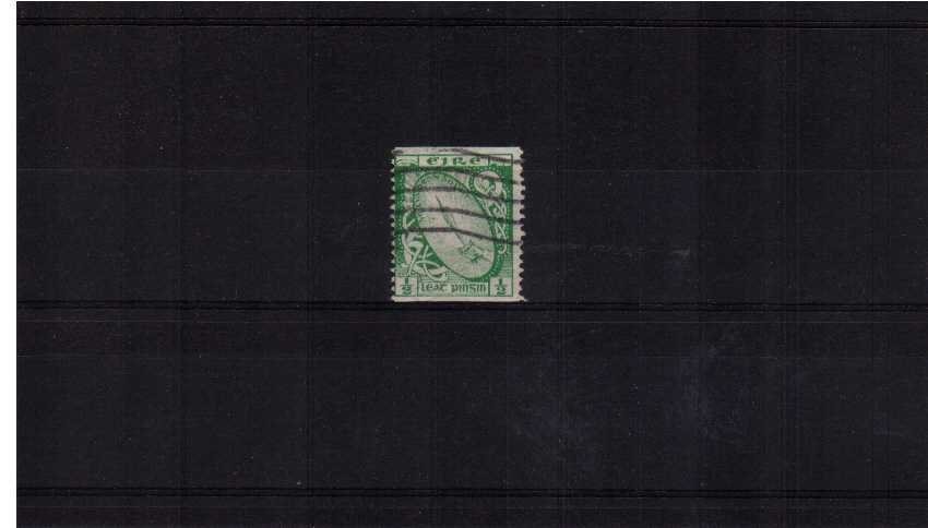 d Bright Green - Coil single - Imperforate x Perforation 14 superb very fine used.