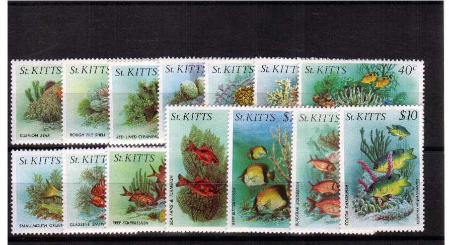 Fish - A superb unmounted mint set of fourteen.<br/><b>UBU</b>