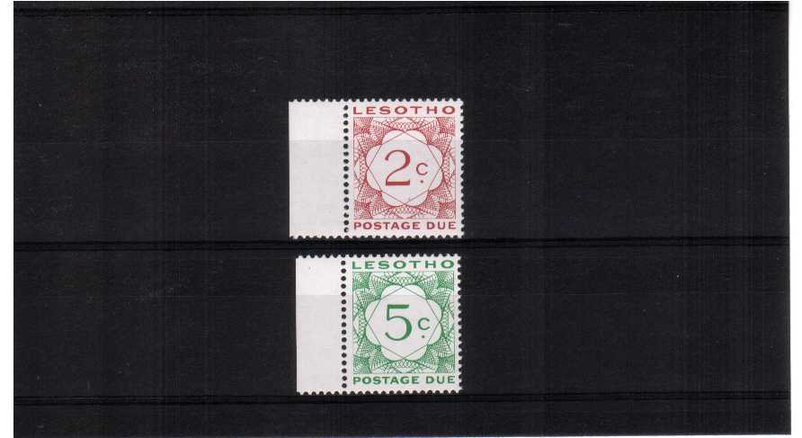 superb unmounted mint marginal set of 2