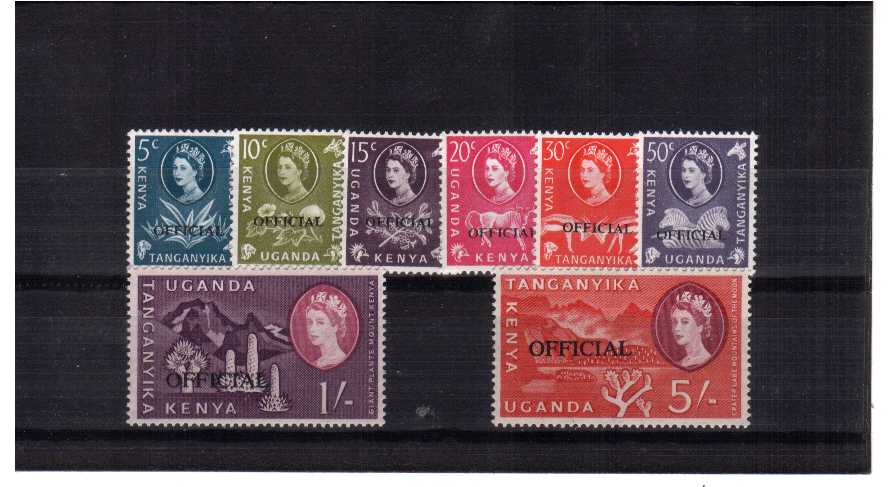 Officials - A superb unmounted mint set of eight.<br/><b>QDX</b>