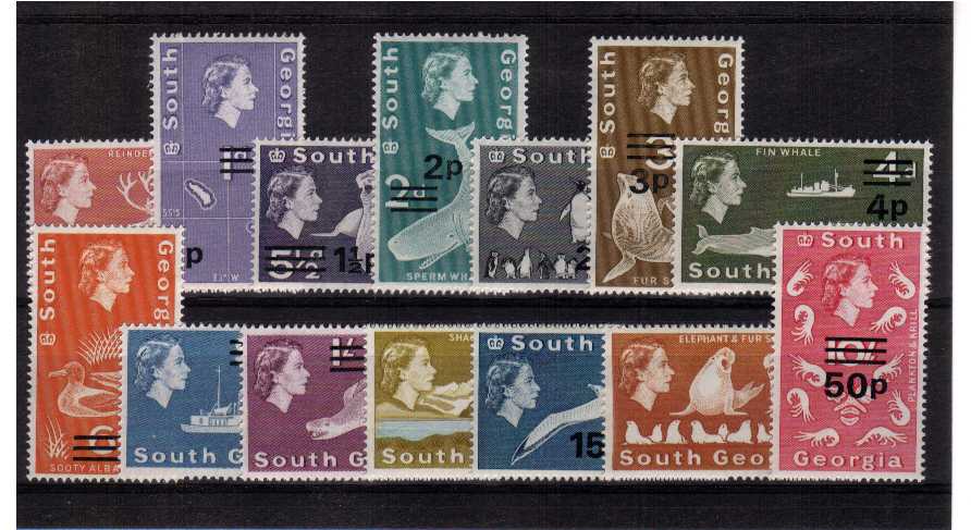 Superb unmounted mint set of fourteen