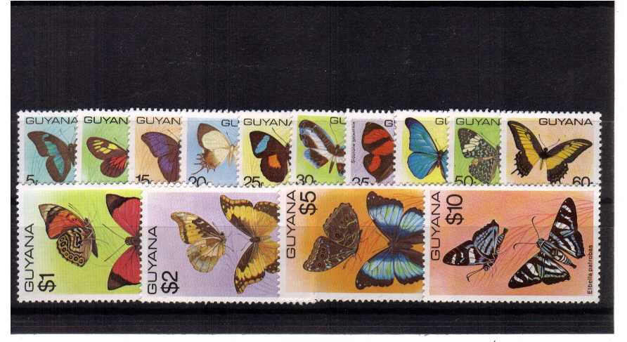 The Butterflies set of fourteen superb unmounted mint.<br/><b>QBQ</b>