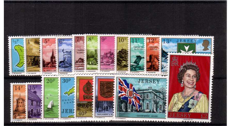 A superb unmounted mint set of nineteen.