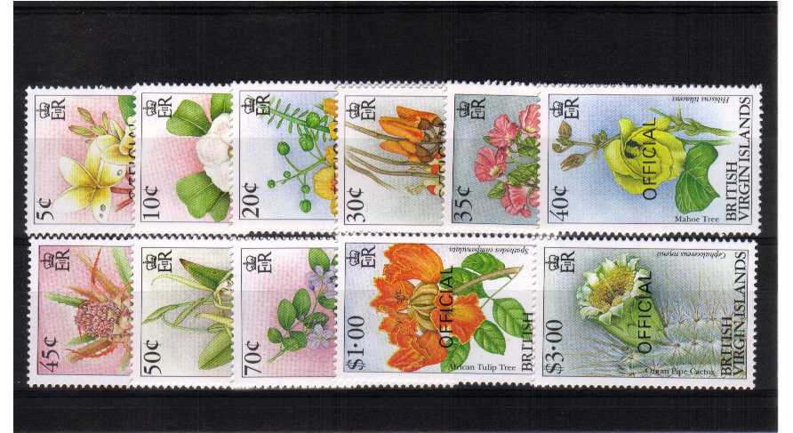 OFFICIALS - Flowers<br/>A superb unmounted mint set of eleven.<br/><b>UEU</b>