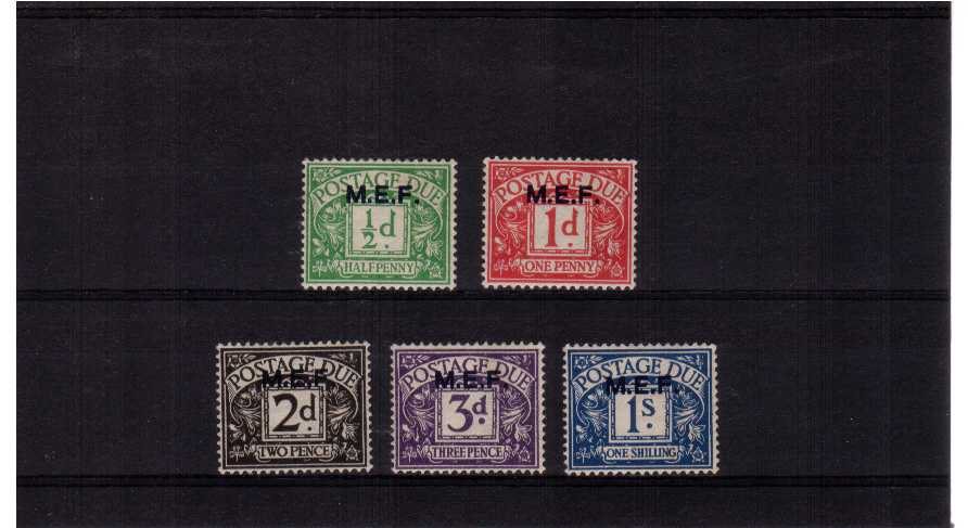 M.E.F. - A fine mounted mint set of five.<br/><b>QQL</b>