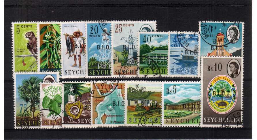 A superb fine used set of fifteen.