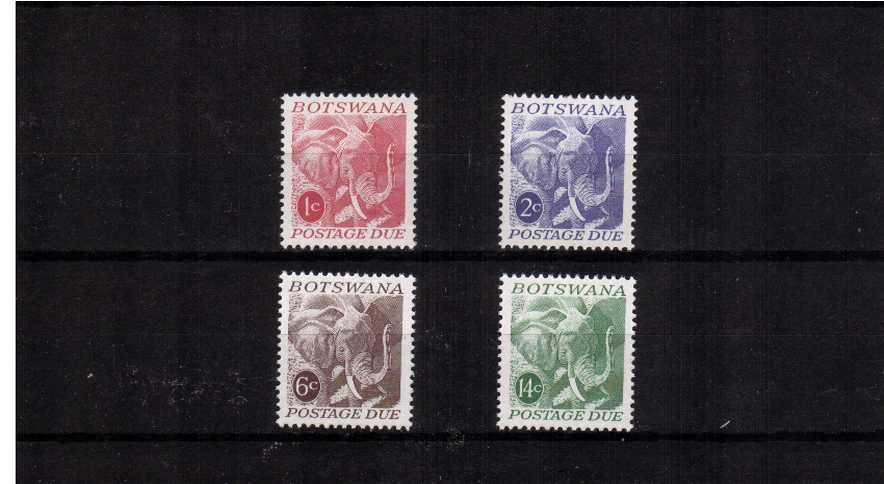 African Elephant - Postage Due set of four superb unmounted mint<br/><br/>
<b>NYQ08</b>