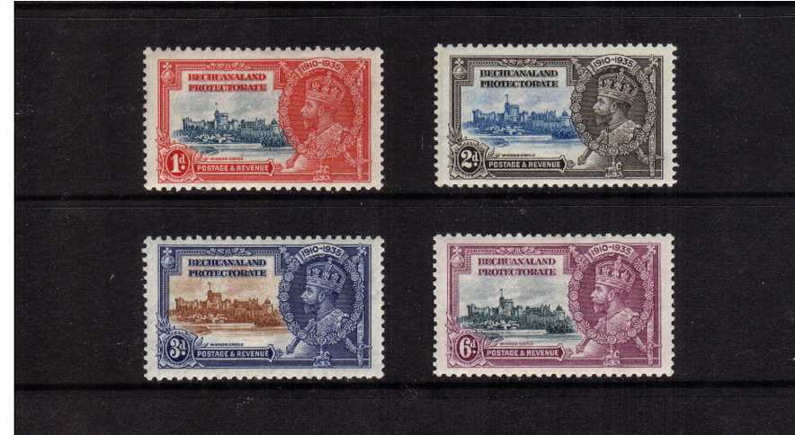 Silver Jubilee set of four lightly mounted mint.<br/><b>SEARCH CODE: 1935JUBILEE</b><br><b>BBM</b>