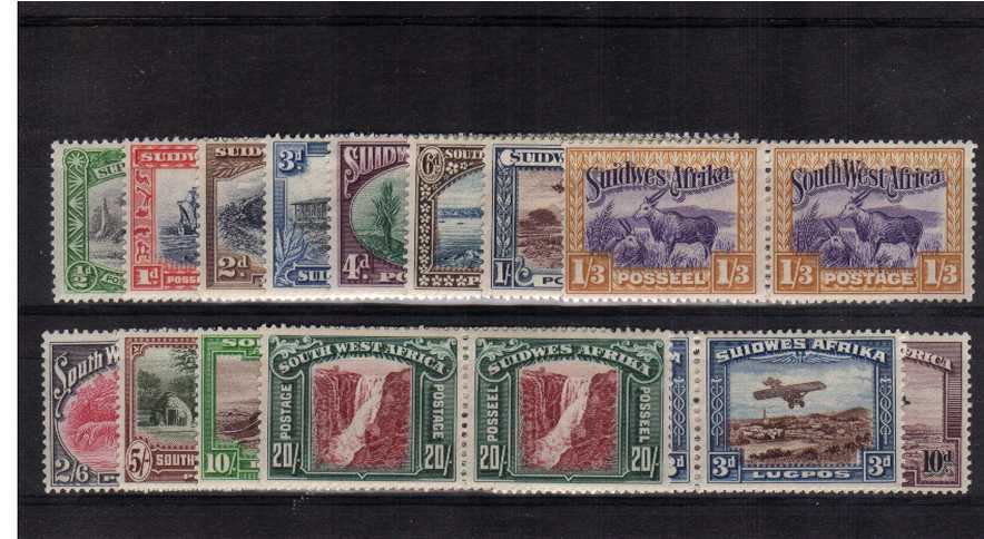 A superb  lightly mounted mint set of fourteen including the airmails.<br/>A lovely bright and fresh set.<br/><b>QNX</b>