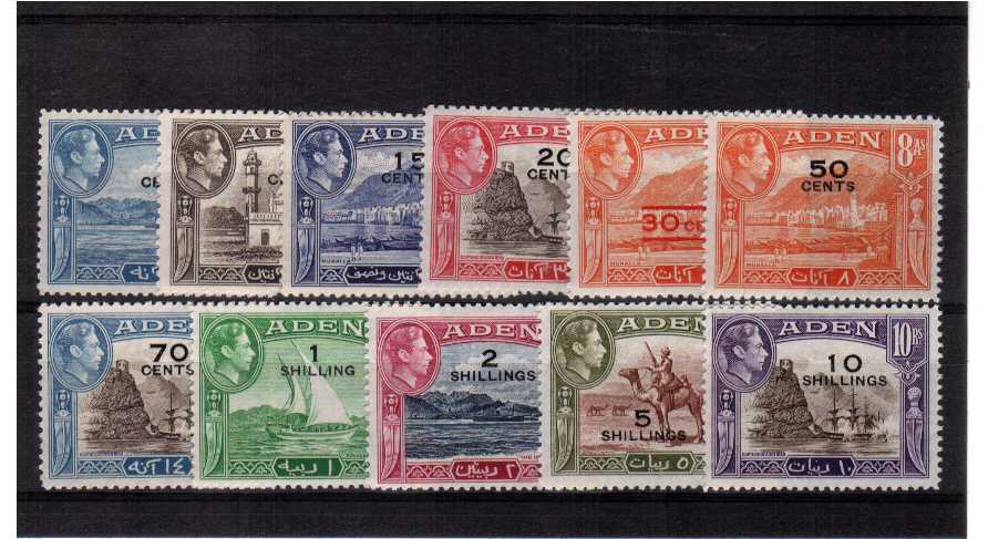 Superb unmounted mint set of eleven.<br/><b>QMX</b>