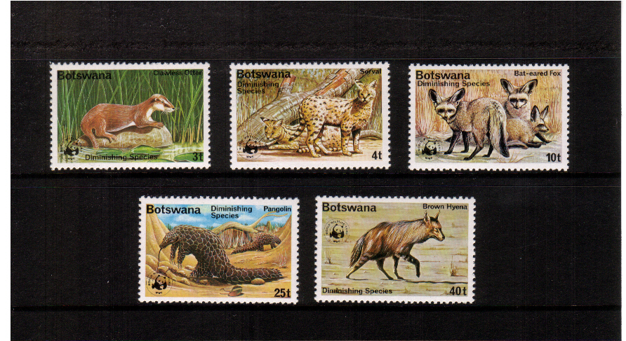 WWF - World Wildlife Fund set of five superb unmounted mint.<br><b>QBQ</b>